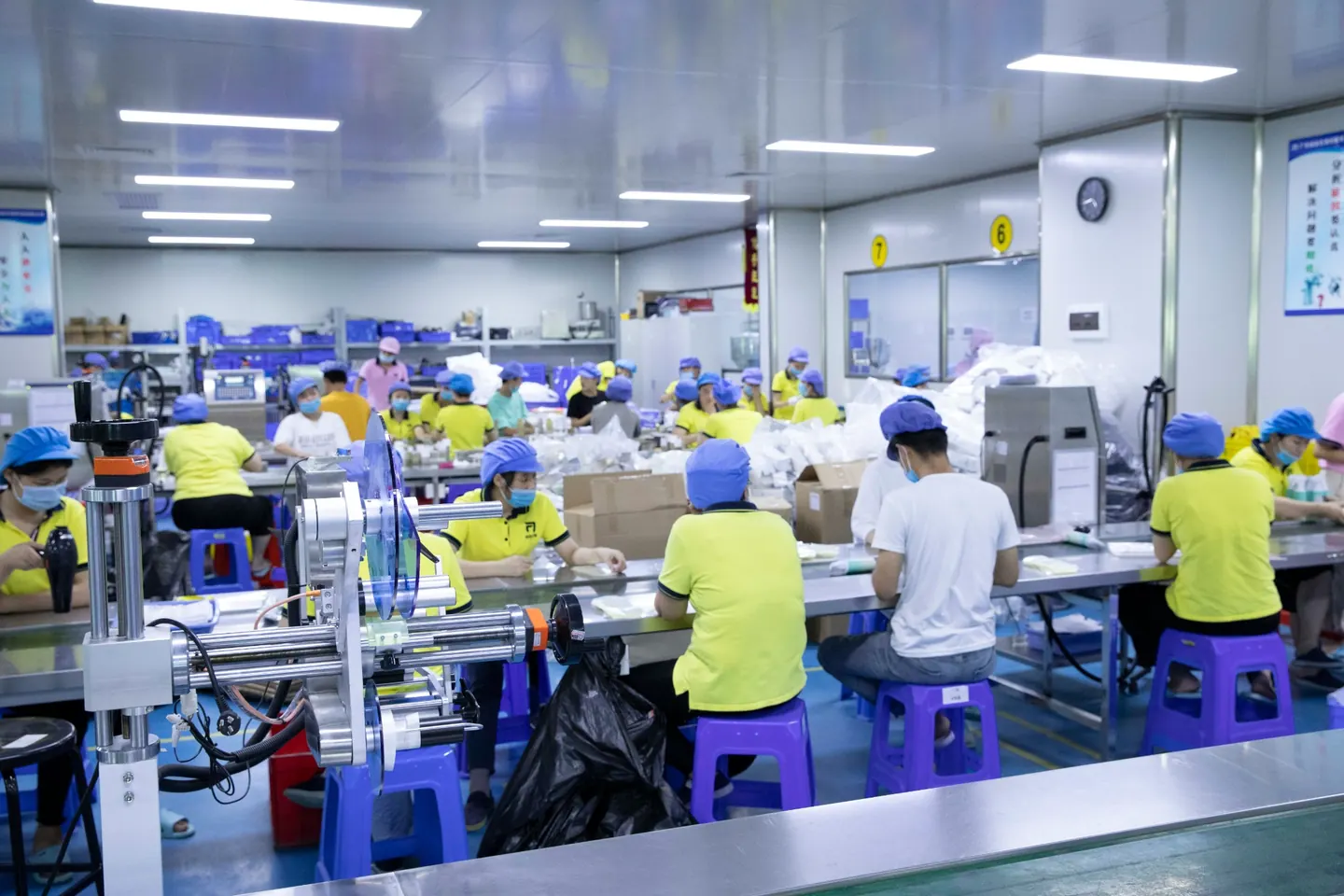 Cosmetic packing, inspection and production scheduling
