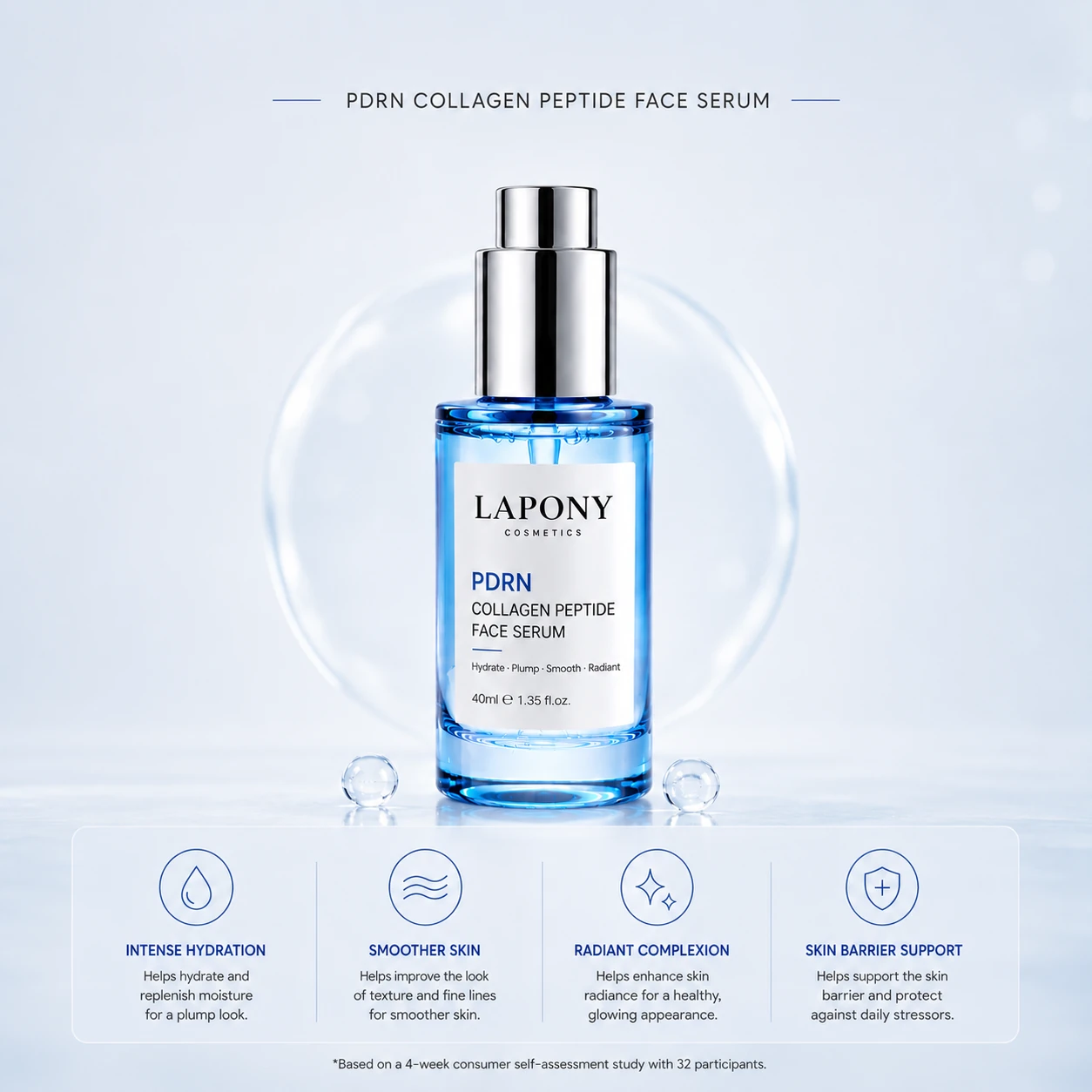 Private Label PDRN Collagen Peptide Face Serum image 2