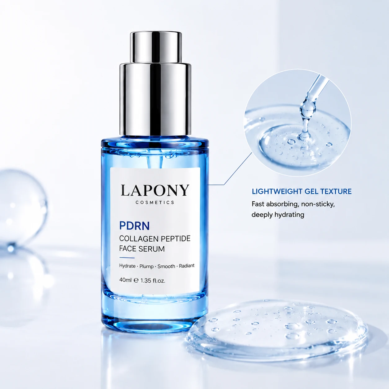 Private Label PDRN Collagen Peptide Face Serum image 3