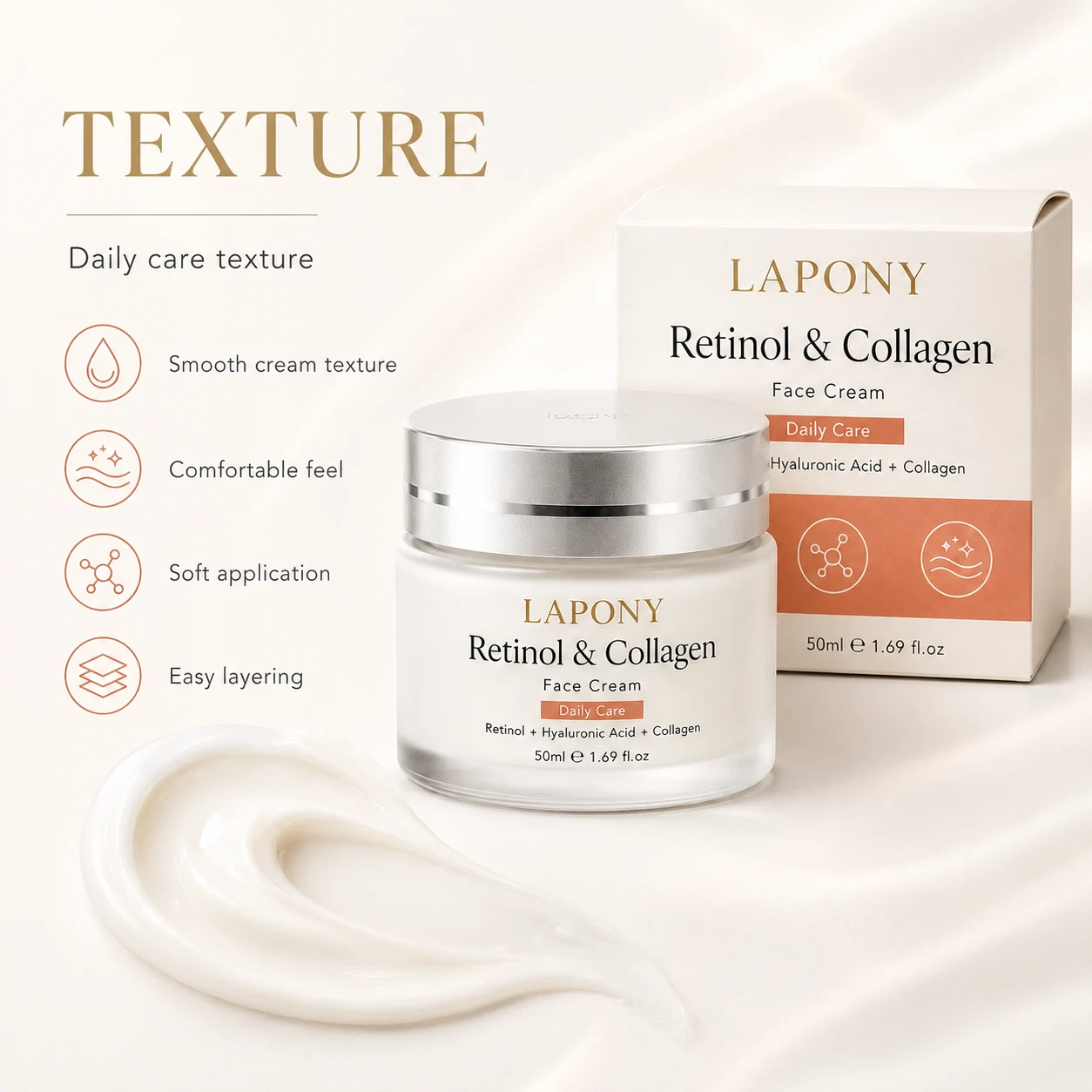 Private Label Retinol Collagen Face Cream image 3