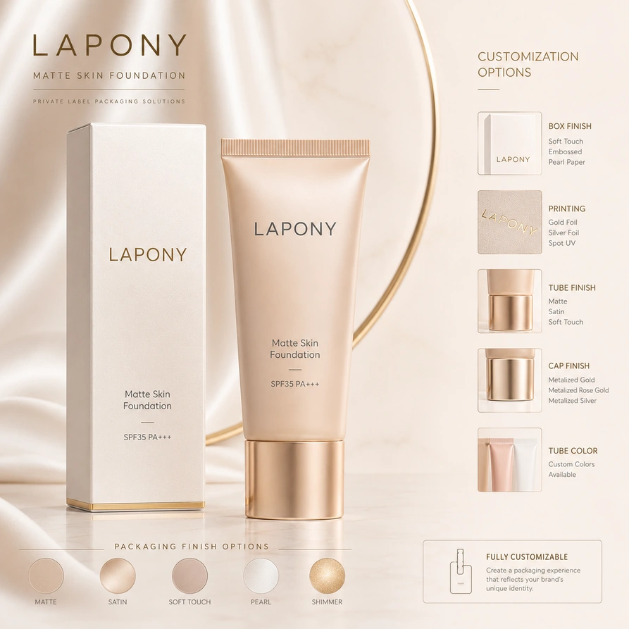 Private Label Matte Skin Foundation SPF35 PA+++ image 5