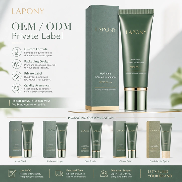 Private Label Hydrating Serum Foundation SPF30 PA+++ image 6