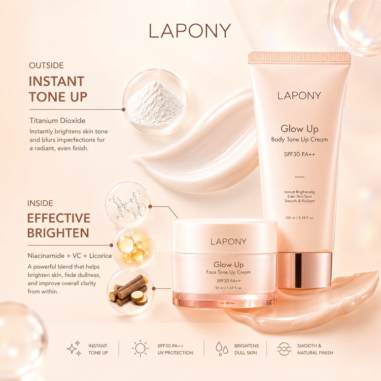 Private Label Glow Up Face & Body Tone Up Cream image 5