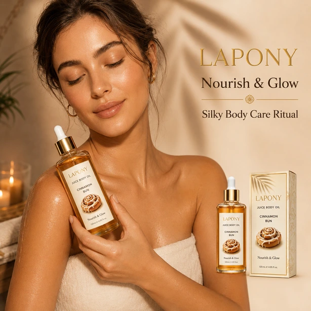 Private Label Cinnamon Bun Juice Body Oil image 5