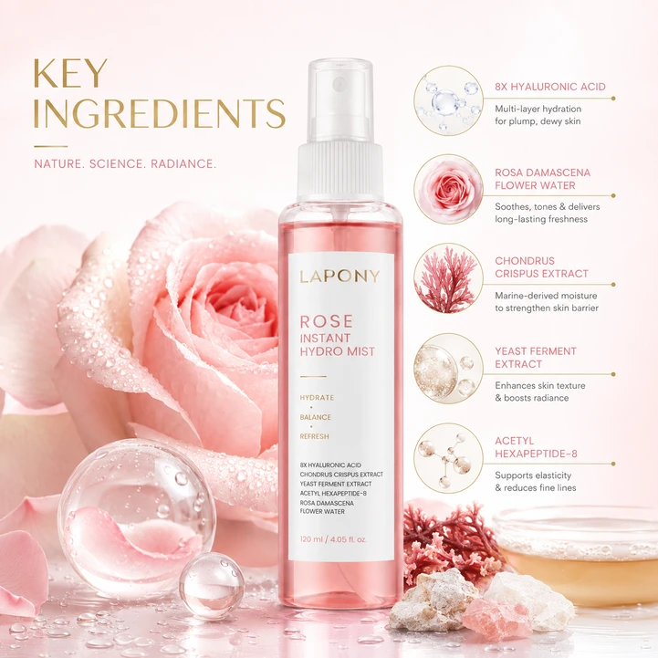 Private Label Rose Instant Hydro Mist image 2