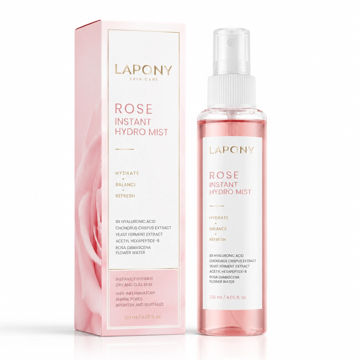 Private Label Rose Instant Hydro Mist