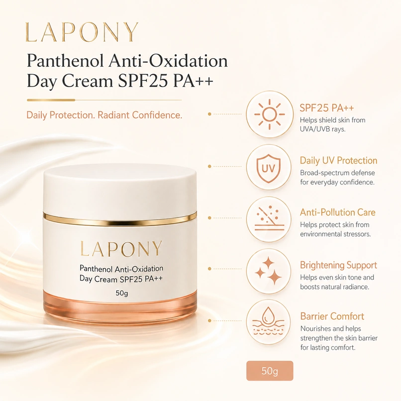 Private Label Panthenol Antioxidant Day Cream SPF25 PA++ image 4