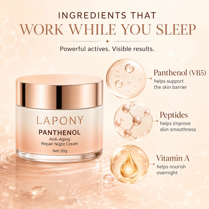 Private Label Panthenol Nourishing Night Cream image 3