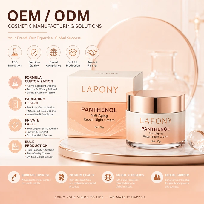 Private Label Panthenol Nourishing Night Cream image 6