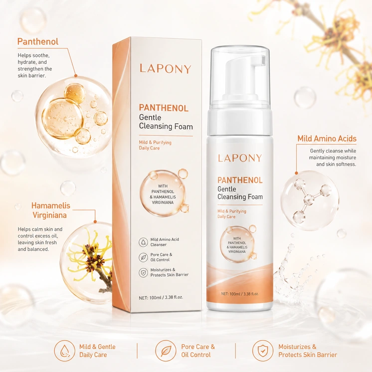 Private Label Panthenol Gentle Cleansing Foam image 2