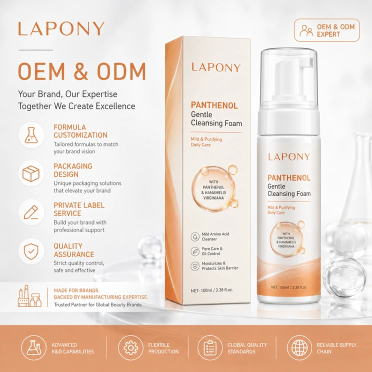 Private Label Panthenol Gentle Cleansing Foam image 6