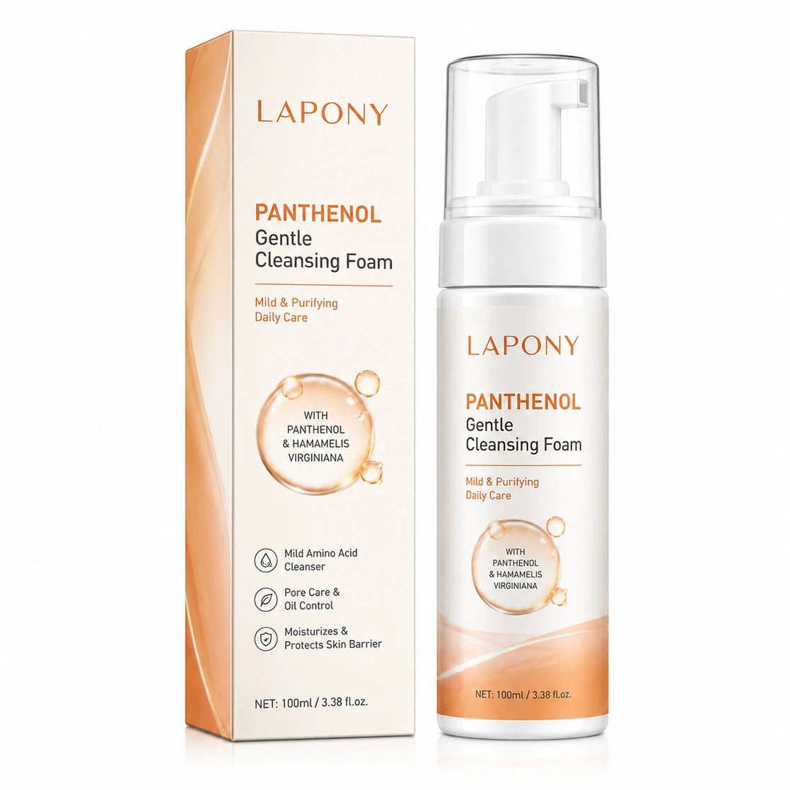 Private Label Panthenol Gentle Cleansing Foam