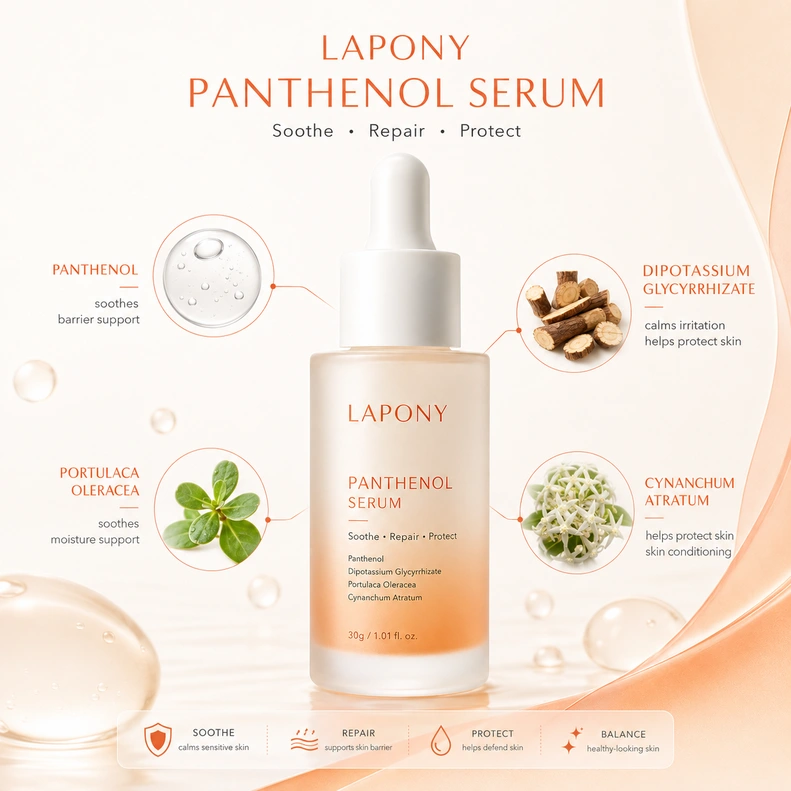 Private Label Panthenol Comforting Face Serum image 2