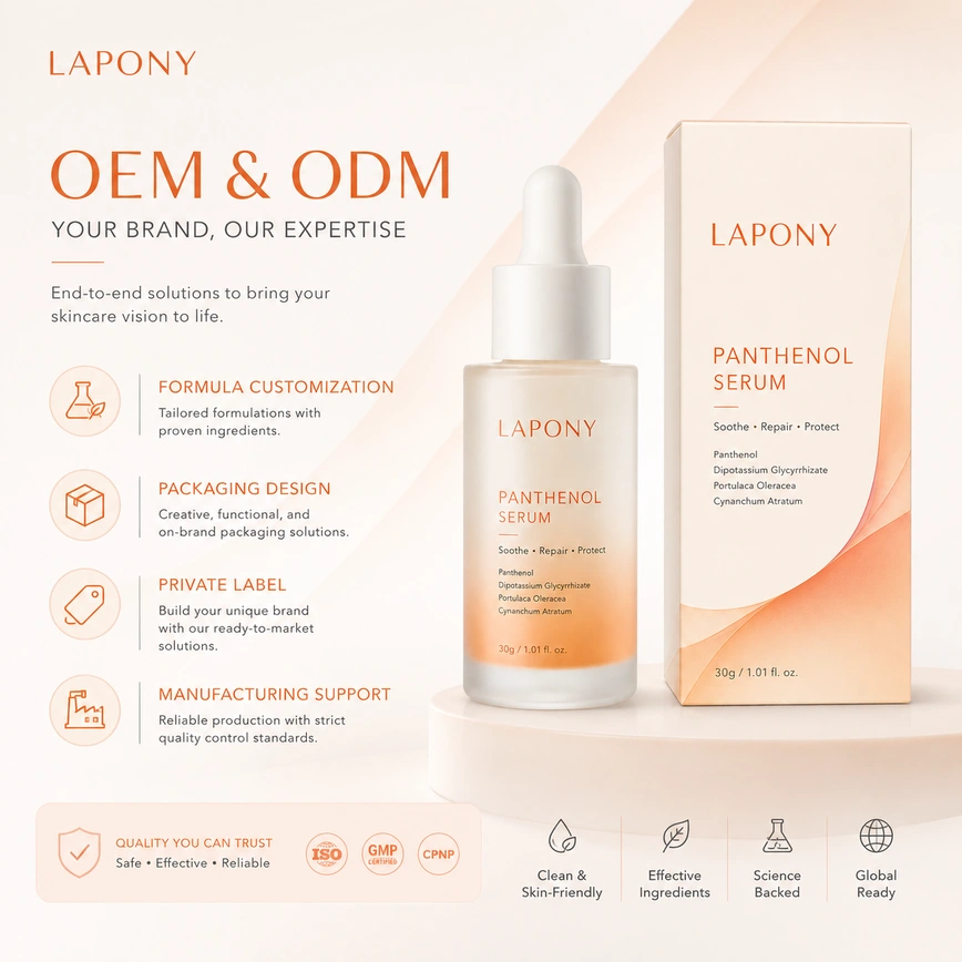Private Label Panthenol Comforting Face Serum image 6