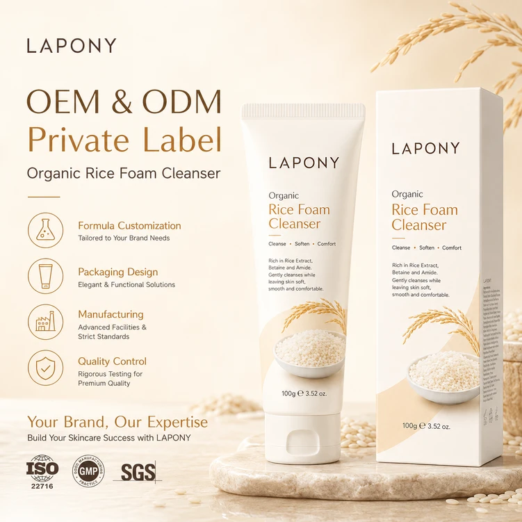 Private Label Organic Rice Foam Cleanser image 6