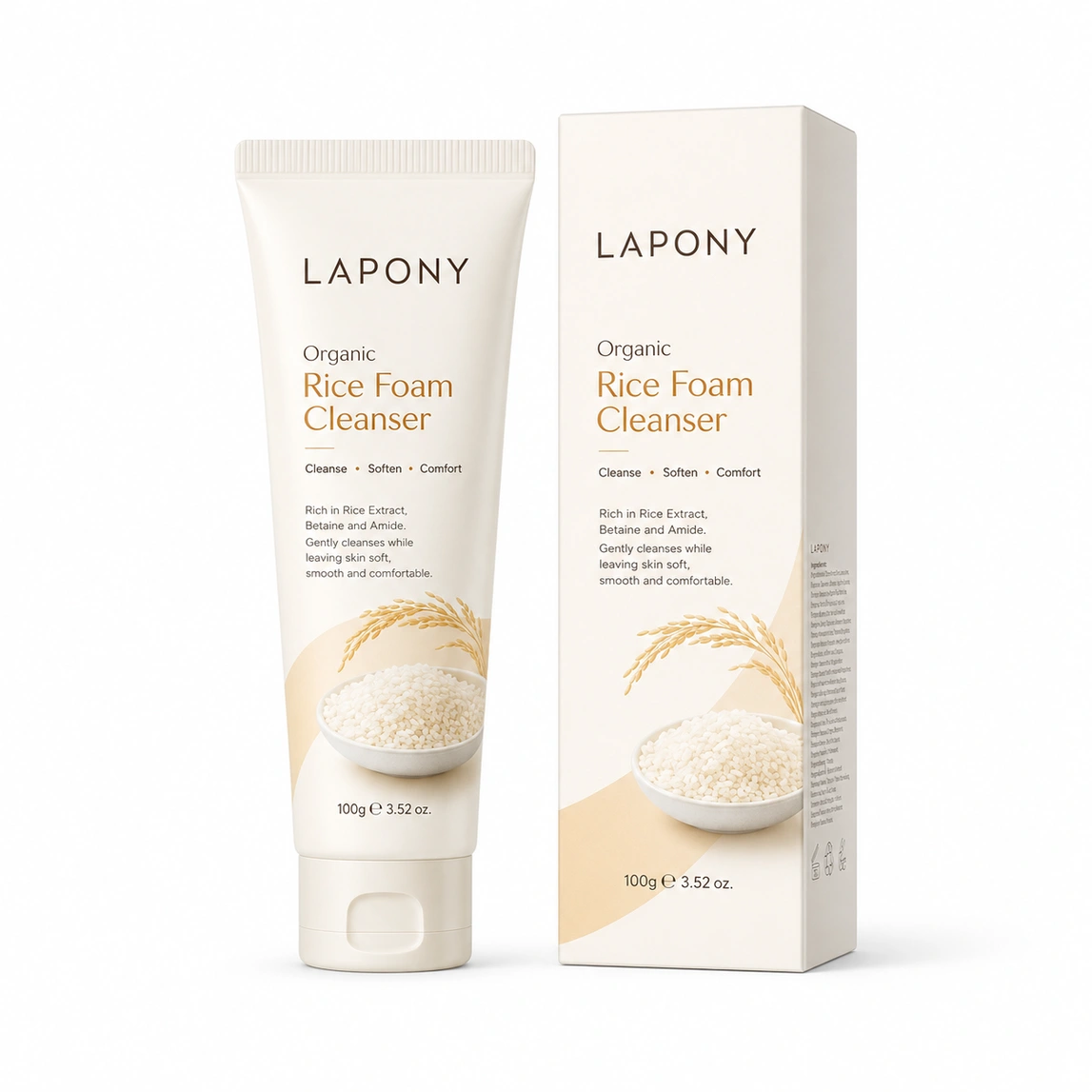 Private Label Organic Rice Foam Cleanser