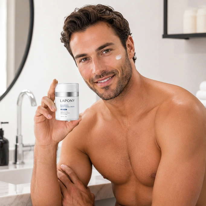 Private Label Bakuchiol Brightening Cream for Men image 5