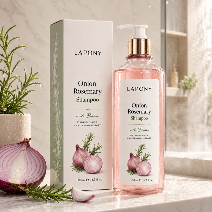 Private Label Onion Rosemary Shampoo with Biotin image 4