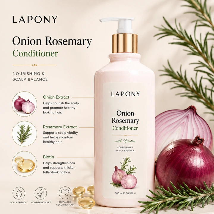 Private Label Onion Rosemary Conditioner with Biotin image 3