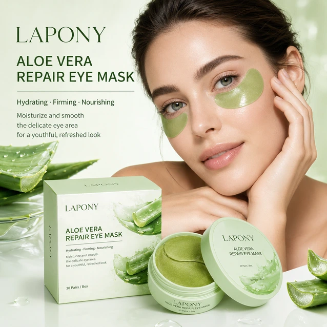 Private Label Aloe Vera Hydrating Eye Mask image 4