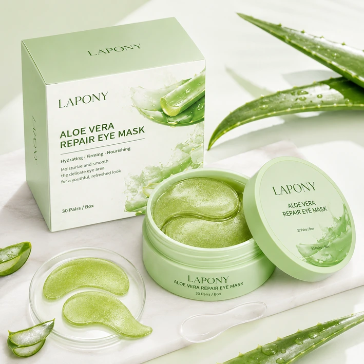 Private Label Aloe Vera Hydrating Eye Mask image 6