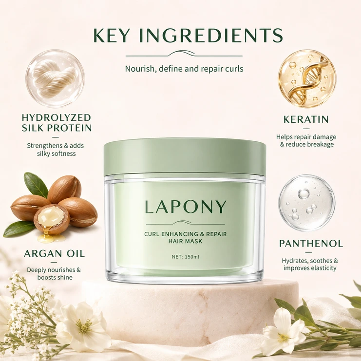 Private Label Curl Enhancing & Repair Hair Mask image 2