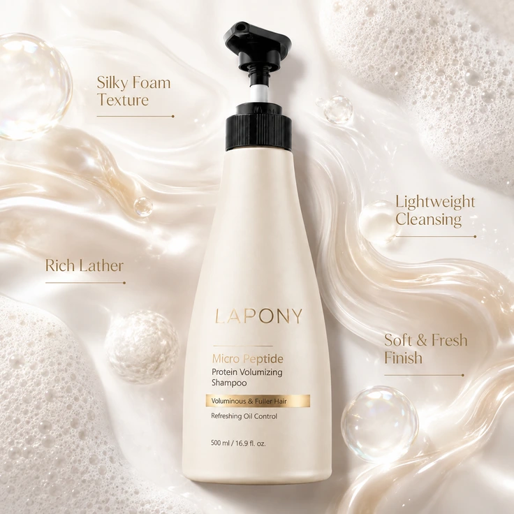 Private Label Micro Peptide Protein Volumizing Shampoo image 3