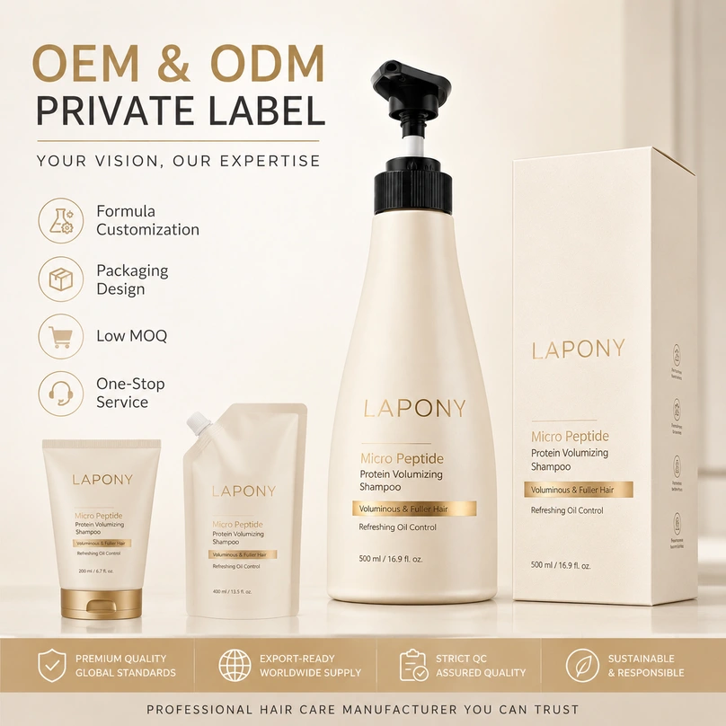 Private Label Micro Peptide Protein Volumizing Shampoo image 6