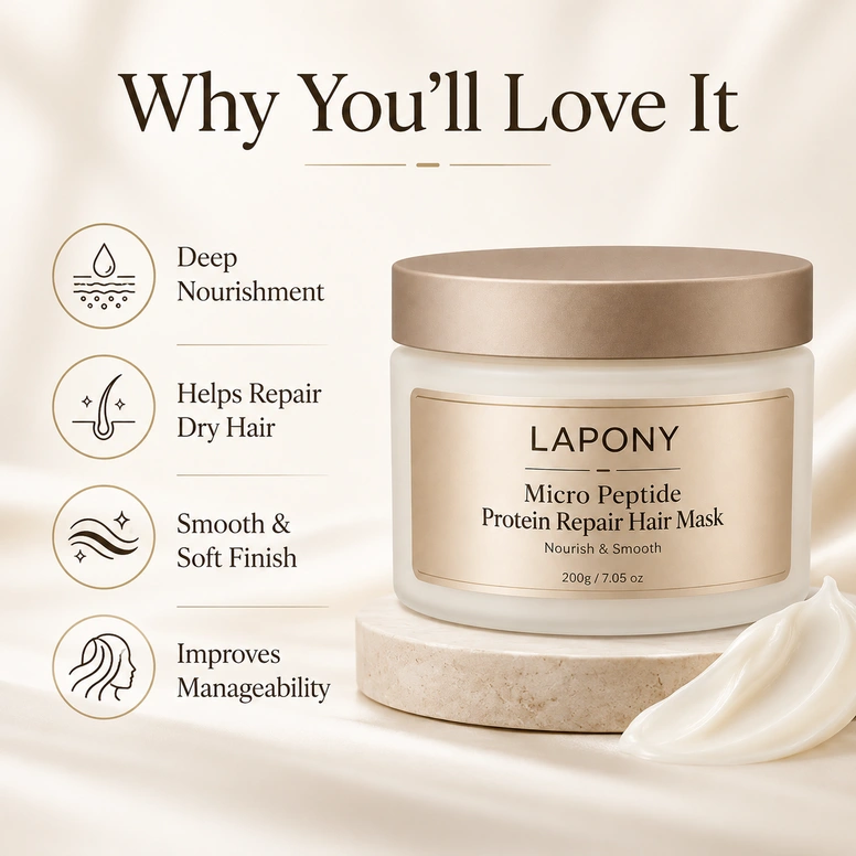 Private Label Micro Peptide Protein Repair Hair Mask image 5