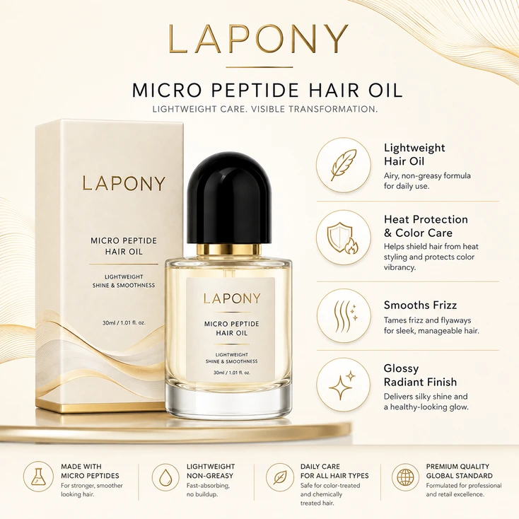 Private Label Micro Peptide Hair Oil image 5