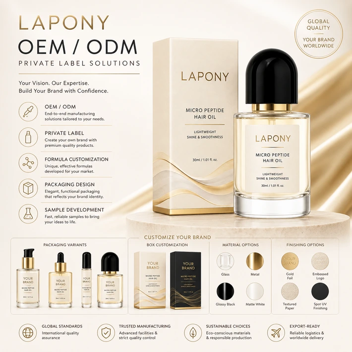 Private Label Micro Peptide Hair Oil image 6