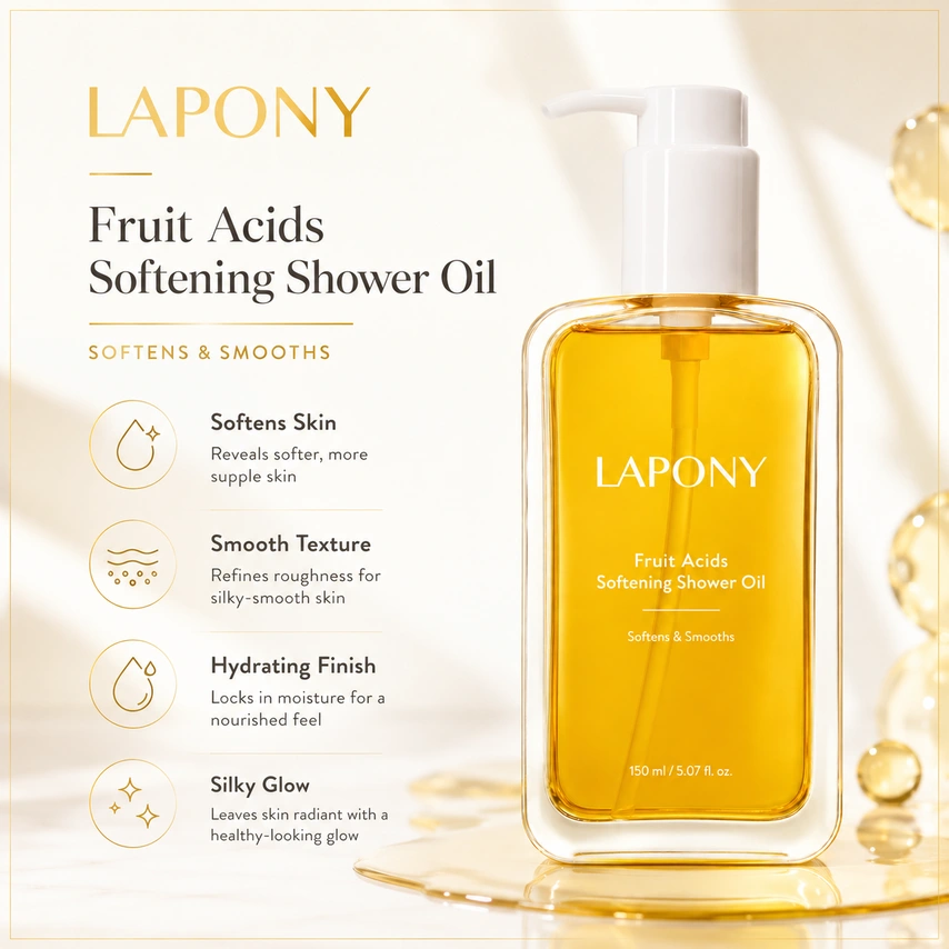 Private Label Fruit Acids Softening Shower Oil image 2