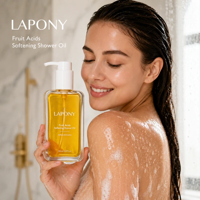Private Label Fruit Acids Softening Shower Oil image 4