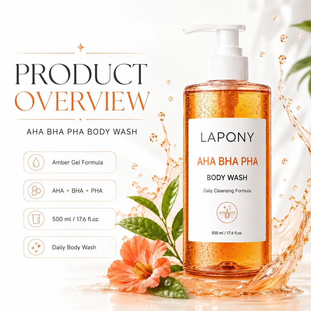 Private Label AHA BHA PHA Body Wash image 4
