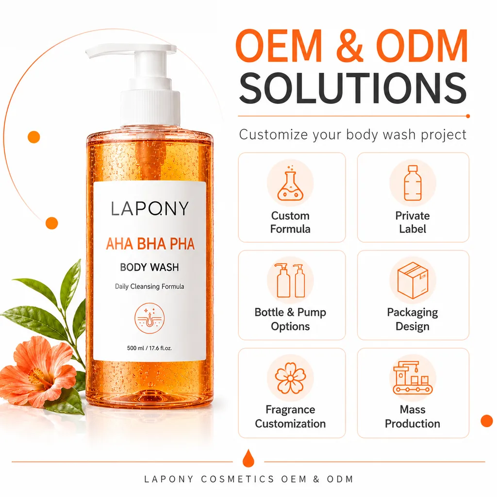 Private Label AHA BHA PHA Body Wash image 6