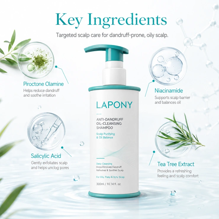Private Label Oil-Control Flake-Care Shampoo image 2