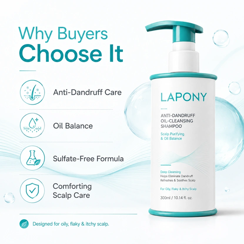 Private Label Oil-Control Flake-Care Shampoo image 5