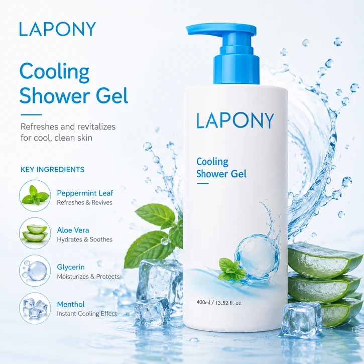 Private Label Cooling Shower Gel image 2
