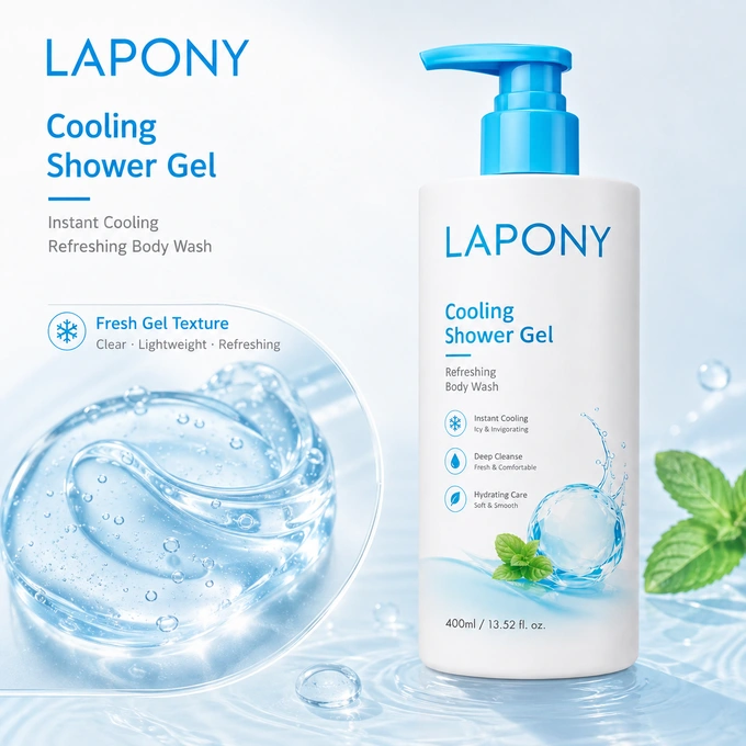 Private Label Cooling Shower Gel image 3