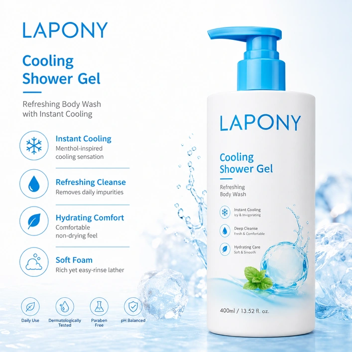 Private Label Cooling Shower Gel image 5