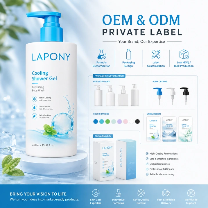 Private Label Cooling Shower Gel image 6