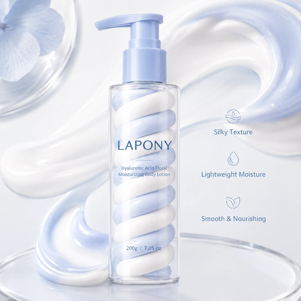 Private Label Hyaluronic Acid Floral Moisturizing Body Lotion image 3