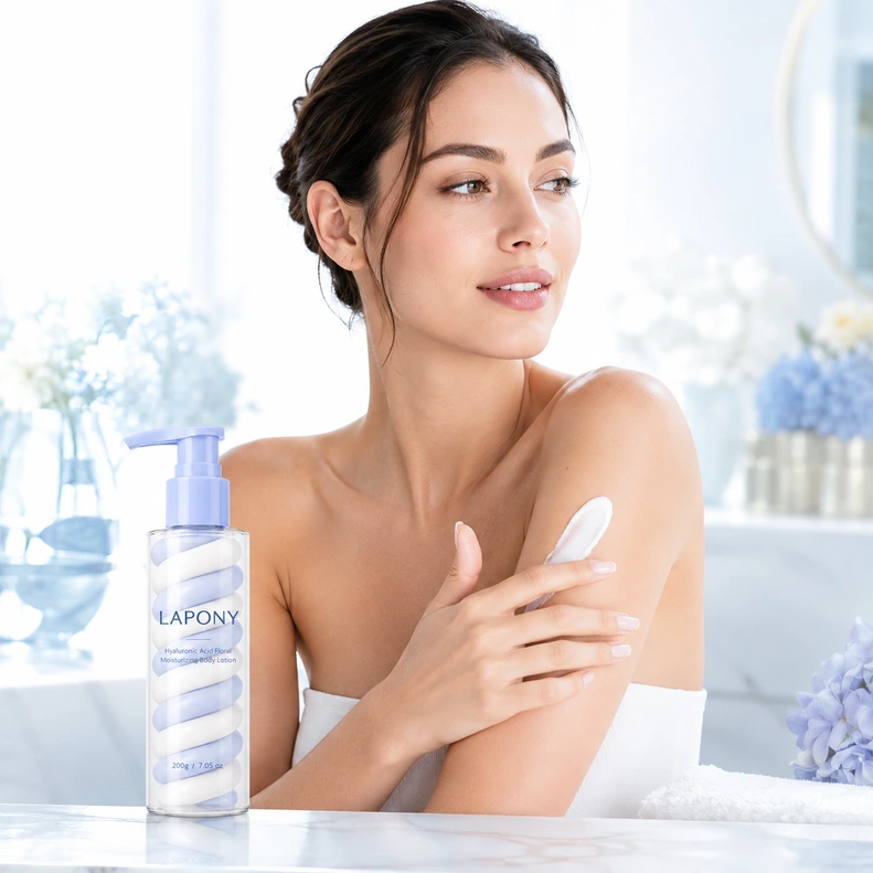 Private Label Hyaluronic Acid Floral Moisturizing Body Lotion image 4