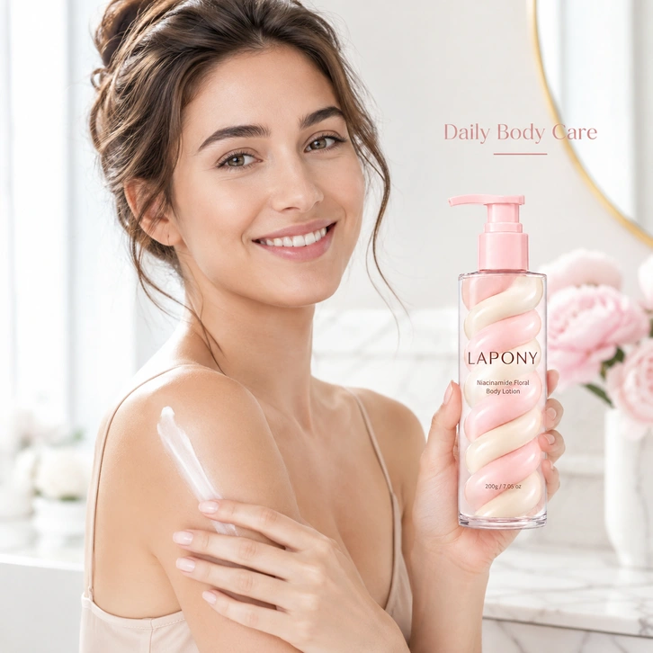 Private Label Niacinamide Floral Body Lotion image 4