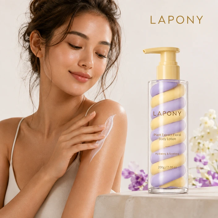 Private Label Plant Extract Floral Body Lotion image 4