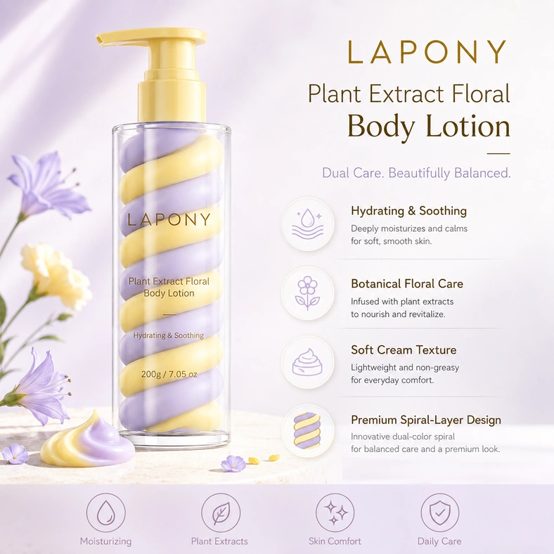 Private Label Plant Extract Floral Body Lotion image 6