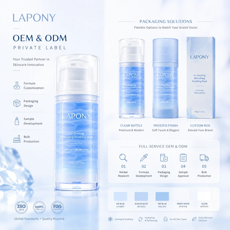 Private Label Ice-Cooling Refreshing Soothing Mask image 6