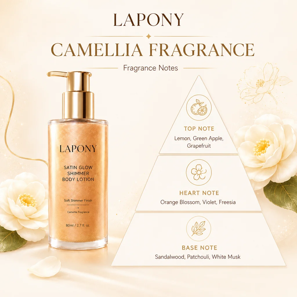 Private Label Satin Glow Shimmer Body Lotion image 4
