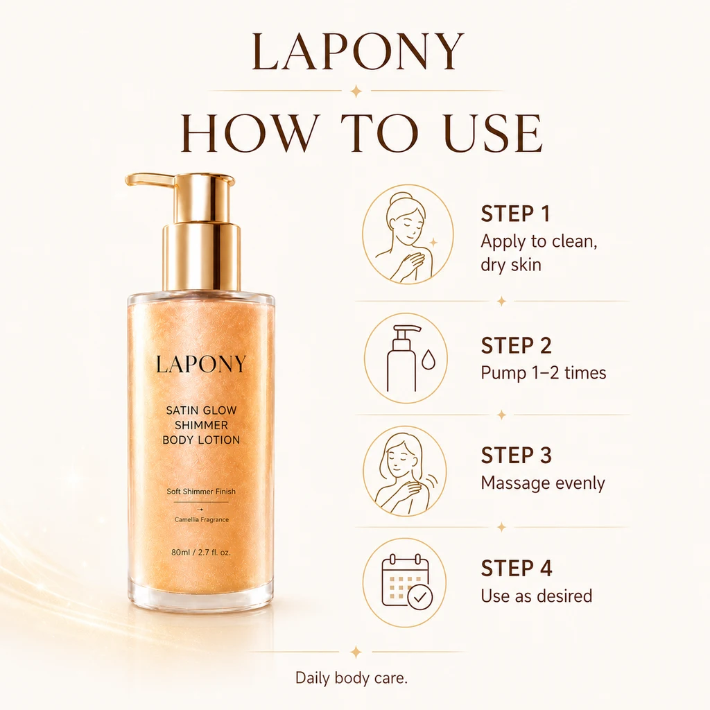 Private Label Satin Glow Shimmer Body Lotion image 5
