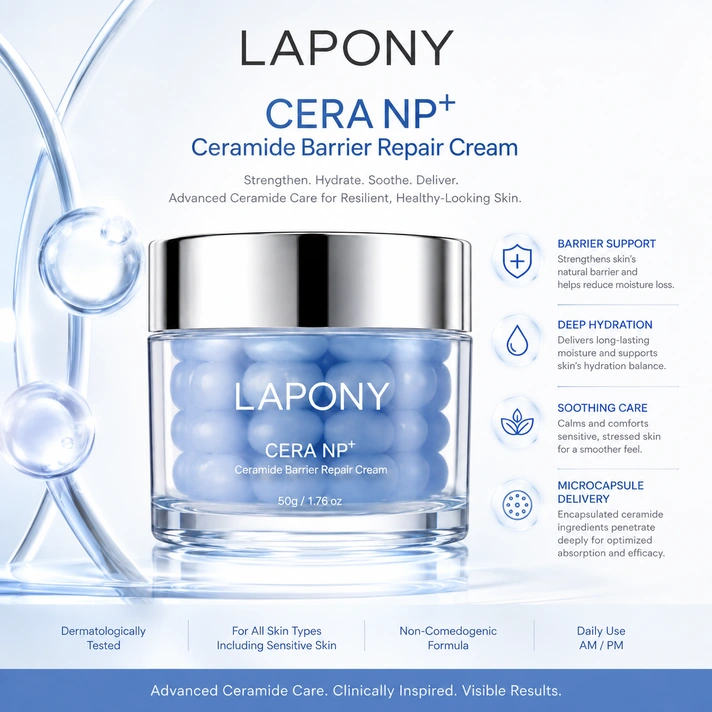 Private Label CERA NP+ Ceramide Barrier Support Cream image 4